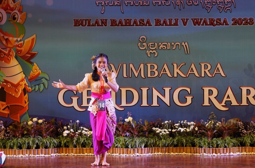  Mencari Penyanyi “Gending Rare” Terbaik di Bulan Bahasa Bali Ke-5