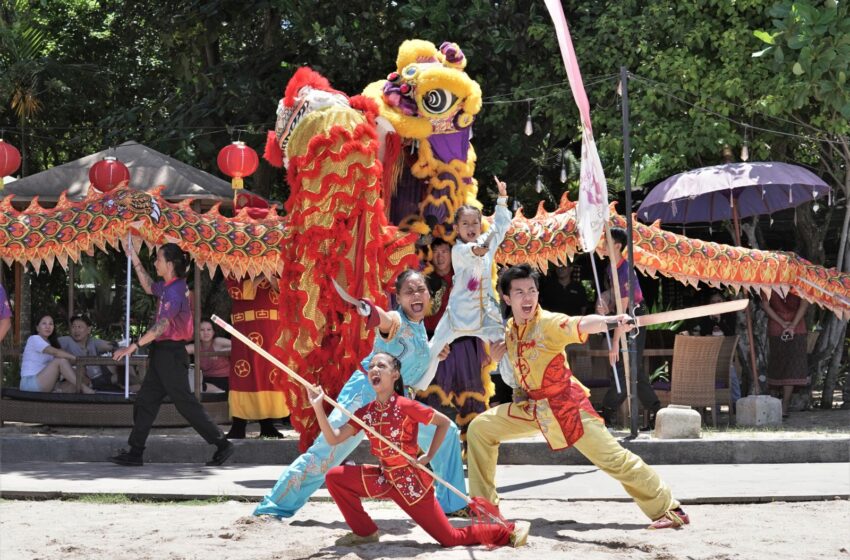  Barongsai, Naga dan Wushu Meriahkan Perayaan Imlek di The Nusa Dua