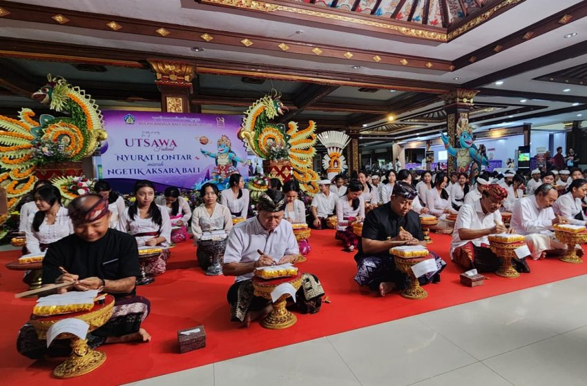  Bulan Bahasa Bali VIII, Diawali dengan Festival Penulisan Aksara Bali di Berbagai Media
