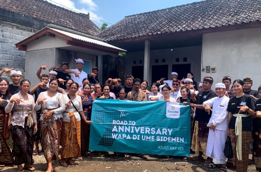  Wapa di Ume Sidemen Merayakan HUT Ke-7 dengan Program Bedah Rumah untuk Ibu Jati